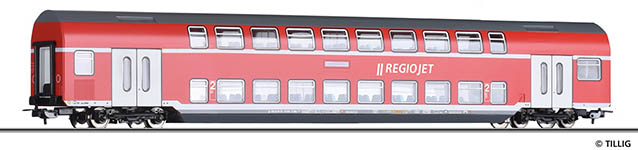 010-73820 - H0 Doppelstockwagen 2. Klasse DBz750 der RegioJet, Ep. VI