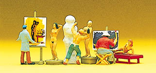 023-10106 - 1:87 - Maler, Bildhauer, Modelle. Zu