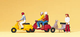 023-10128 - 1:87 - Motorroller Vespa-Fahrer