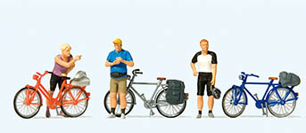 023-10644 - 1:87 - Stehende Radfahrer in sportli