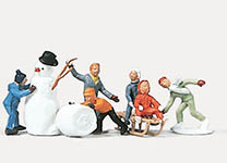 024-0212230 - Kinder mit Schneemann und Sch