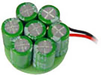 111-GOLMRUND - Zimo Pufferspeicher Fertigmodul 140000µF/17V, gebildet aus 7 Goldcaps - Rundform