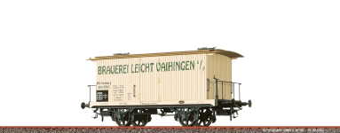  47730 - H0 - Gedeckter Güterwagen Brauerei Leicht Vaihingen, K.W.St.E., Ep. I