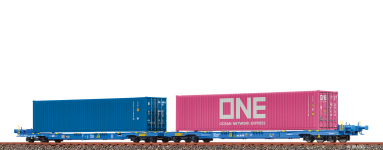  48107 - H0 - Containerwagen Sffggmrrss mit 2 x 40`Container, AAE, Ep. VI