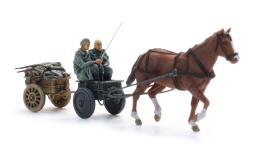  6870736 - H0 - Wehrmacht Infanteriekarren mit Pferd