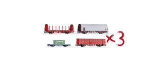Tillig 502348 - TT - 12-tlg. Display Start-Wagen International, Ep. VI
