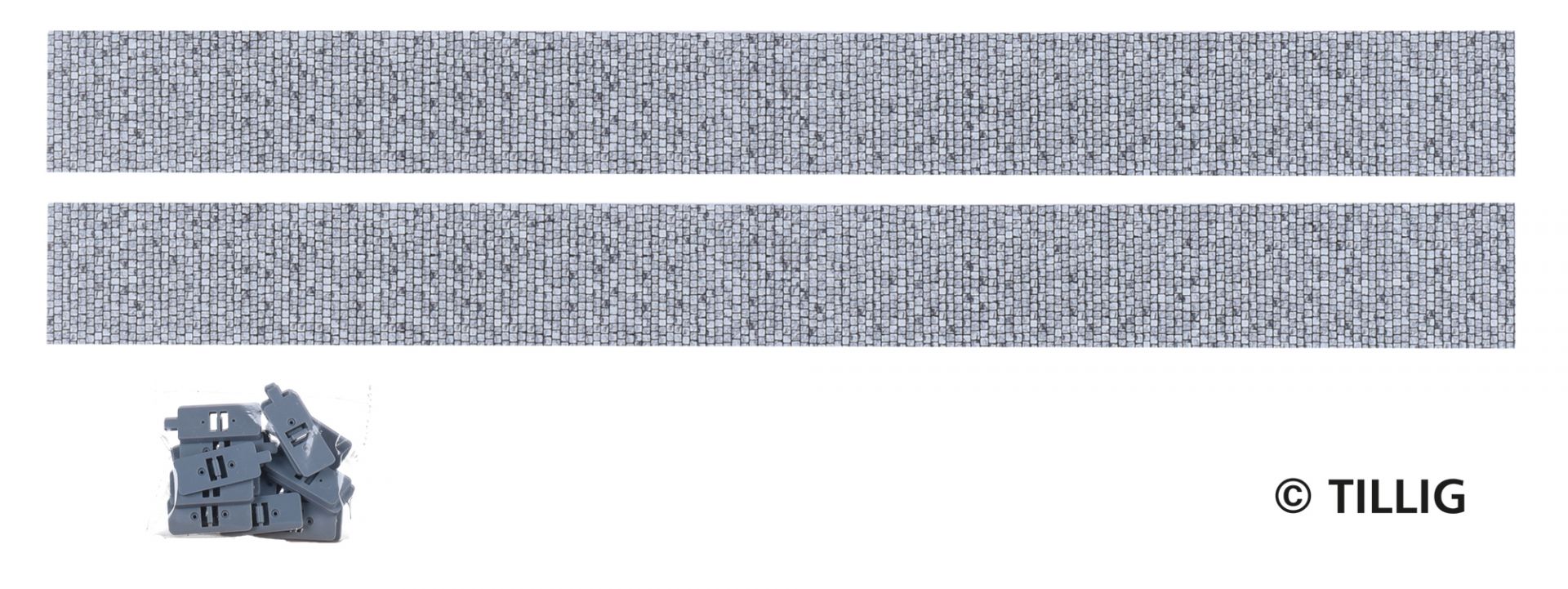 010-87331 - Gerade (2x Parallel) 316,8x32mm Pflaster (TT, H0m)