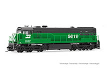 021-HR2888 - H0 - Burlington Northern, Diesellok U25C, #5619, Ep. III