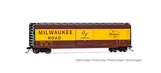 021-HR6584B - H0 - Milwaukee Road, US-Boxcar, #2104, Ep. III