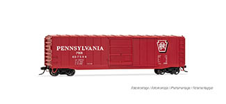021-HR6586A - H0 - Pennsylvania Railroad, US-Boxcar, #607592, Ep. III
