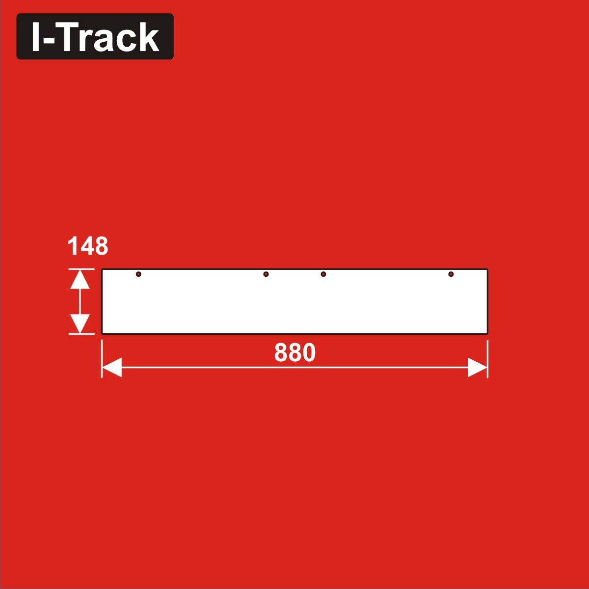 Seitenwand für Basisplatte, weiß<BR>Länge: 880 mm