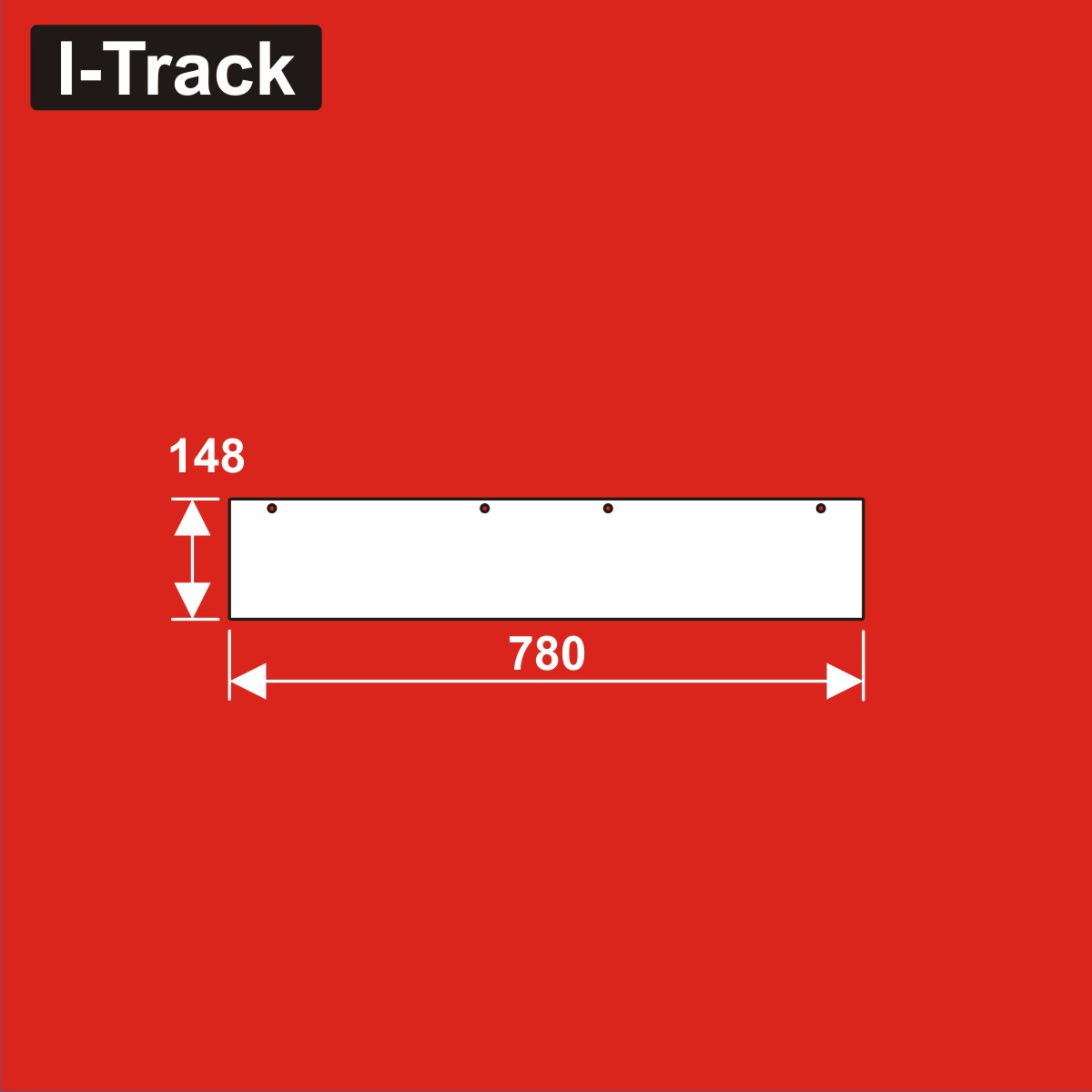 Seitenwand für Basisplatte, weiß<BR>Länge: 780 mm
