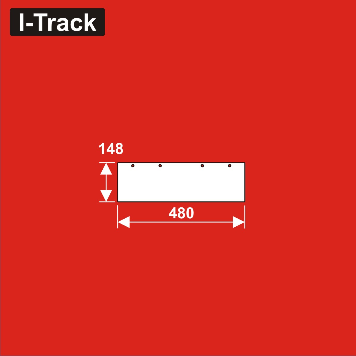 Seitenwand für Basisplatte, weiß<BR>Länge: 480 mm