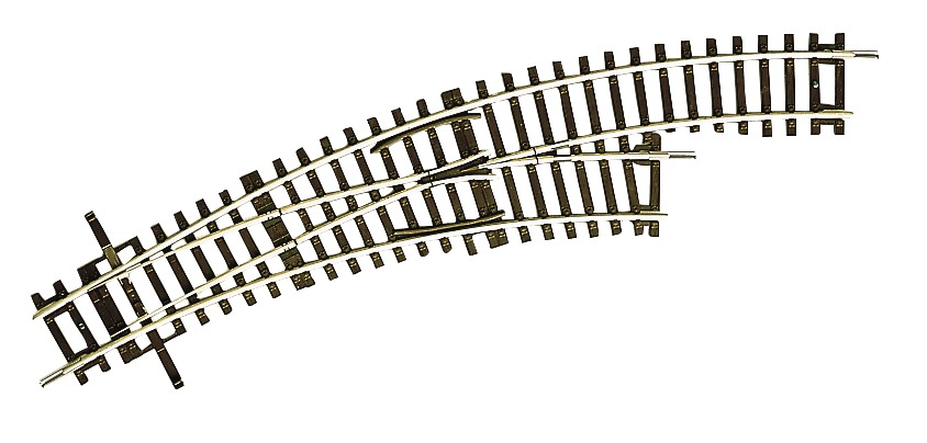 H0 Bogenweiche rechts BWr 2/3, 30°, 358 mm