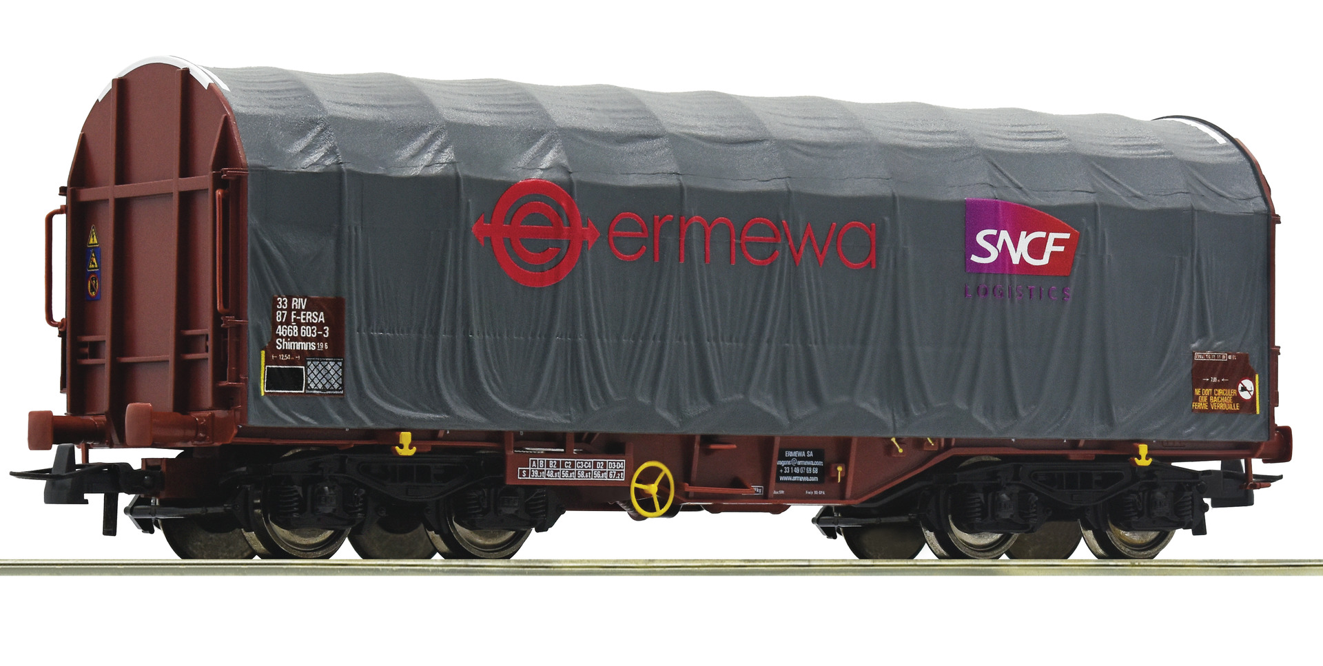 H0 Schiebeplanenwagen der ermewa, Ep.VI