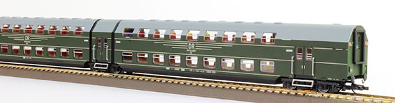 TT - 5 tlg. Doppelstockgliederzug DGB12, DR, Ep. IV - DC