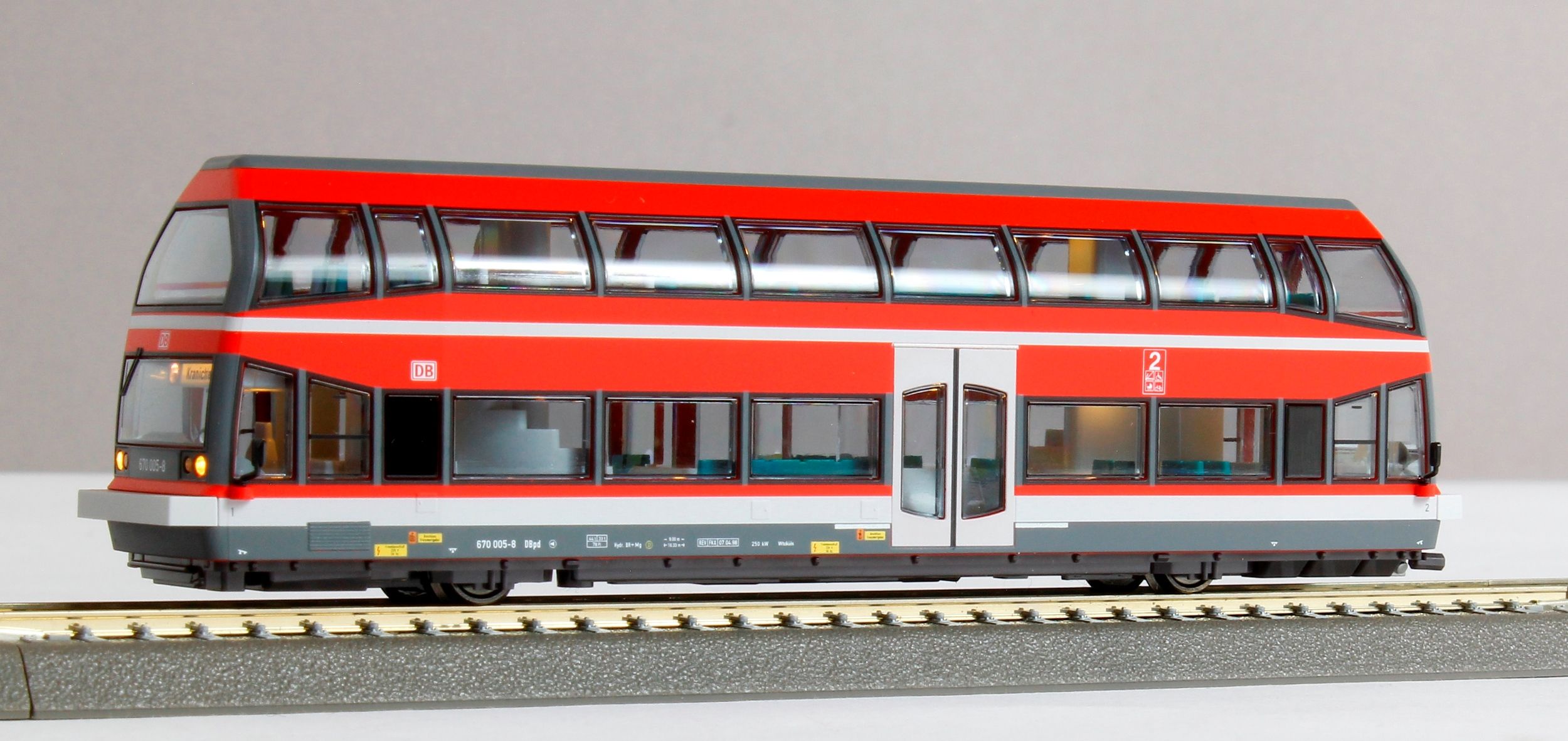 TT - BR 670 Doppelstock-Schienenbus, 670 005-8 der DB; Ep. V - Digital