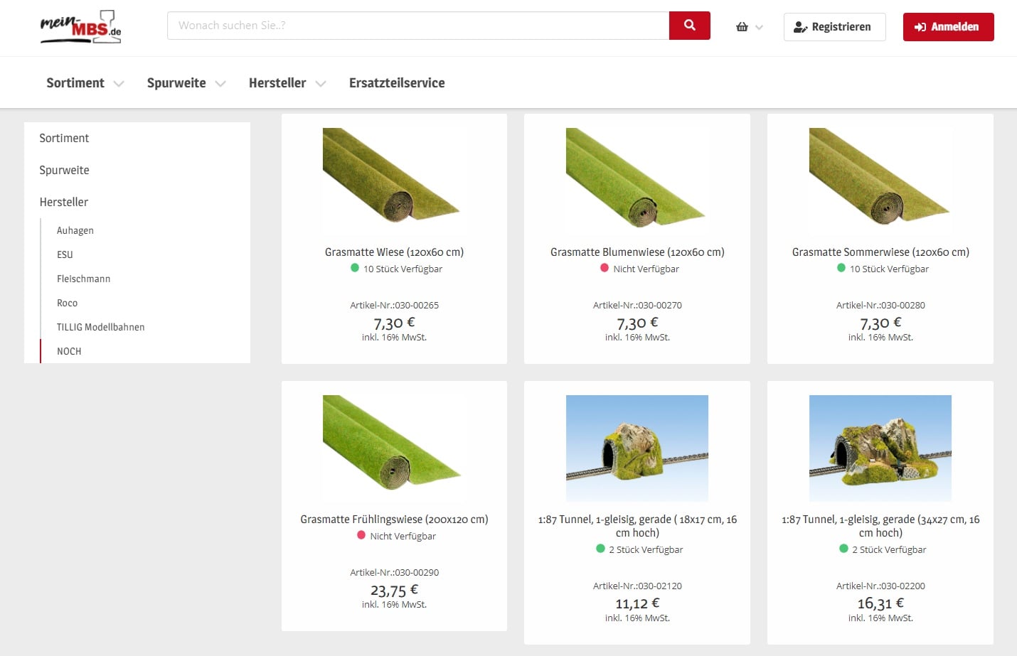 Neu in unserem Sortiment: NOCH
