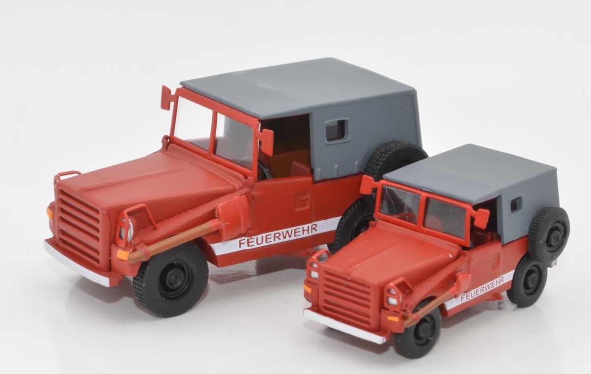 H0 IFA P3 Kübelwagen Feuerwehr - Neutral