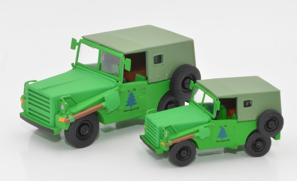 H0 IFA P3 Kübelwagen Staatl. Forstbetriebe Wernigerode