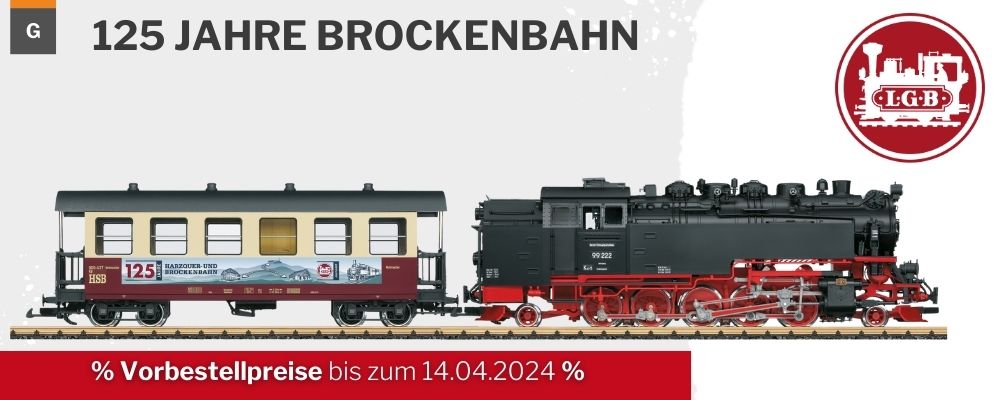 LGB Sondermodell in Spur G zum Jubiläum 125 Jahre Brockenbahn im Harz in digital jetzt bei mein-MBS vorbestellen und ganz bequem nach Hause geliefert bekommen.
