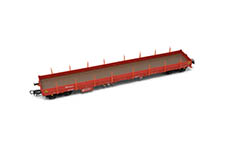 021-HR6482 - H0 - Flachwagen Typ Res, rot der DB AG; Ep. IV-V