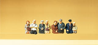 023-10387 - 1:87 - Sitzende Fahrgäste für Bus un