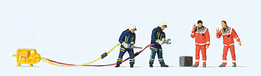 023-10625 - 1:87 - Feuerwehrmänner in moderner E