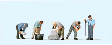 023-10669 - 1:87 - Arbeit an der Bruchsteinmauer