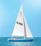 023-10679 - 1:87 - Segler (3). Segelboot Korsar