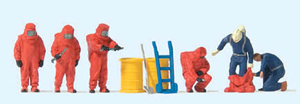 023-10730 - 1:87 - Feuerwehrmänner.Roter Vollsch