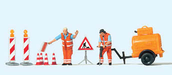 023-10754 - 1:87 - Straßenbauarbeiter mit Kompre