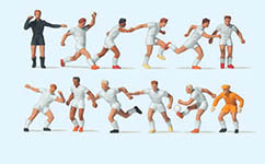 023-10762 - 1:87 - Fussballmannschaft. Weiße Tri