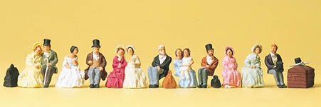 023-12045 - 1:87 - Sitzende Reisende um 1847