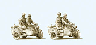 023-16615 - 1:87 - Kradfahrer NVA. Motorrad Zünd