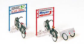 023-17163 - 1:87 - Fahrradständer, Fahrräder,