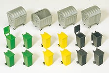 023-17202 - 1:87 - Müllcontainer, Mülltonnen. Ba