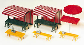023-17500 - 1:87 - Marktstände, Marktschirme. Ba