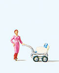 023-28037 - 1:87 - Frau mit Kinderwagen