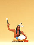 023-54619 - Indianer sitzend, mit Trommel