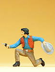 023-54803 - Cowboy kniend, mit Revolver