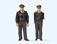 023-63101 - Polizisten stehend. Blaue Uni