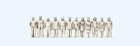 023-74091 - Stehende Frauen und Männer. 1