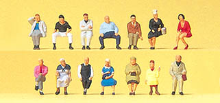 023-75041 - 1:120 - Sitzende Reisende. 14 Miniatu