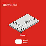 024-HCT9638 - Gleisunterlage 600 x 400 x 10 mm<BR>weiß