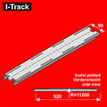 024-HCT9652 - H0 - Oberes Übergangs-Segment, 1-gleisig<BR>Länge: 520 mm