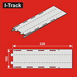 024-HCT9700D - TT - Unteres Übergangs-Segment, 2-gleisig<BR>Länge: 380 mm