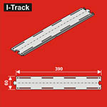 024-HCT9705 - TT - Oberes Übergangs-Segment, 1-gleisig<BR>Länge: 380 mm