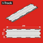024-HCT9705D - TT - Oberes Übergangs-Segment, 2-gleisig<BR>Länge: 380 mm