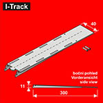 024-HCT9972 - N - Unteres Übergangs-Segment, 1-gleisig<BR>Länge: 300 mm